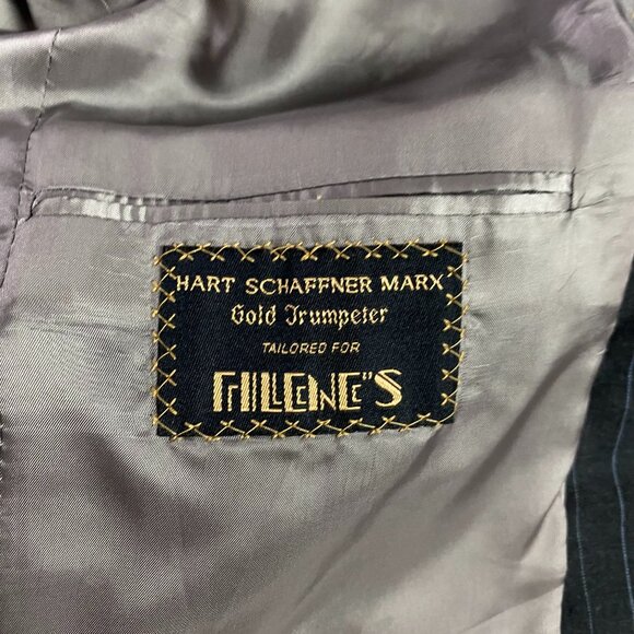 Hart Schaffner Marx Gold Trumpeter Suit Men's Jacket 40R Pants 33x27.5 Gray - Picture 5 of 16